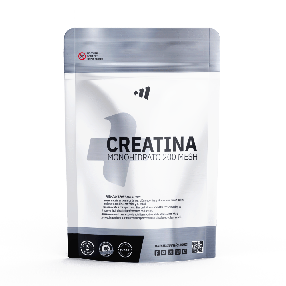 Creatina Monohidrato 200 Mesh - 500g - Neutro - Aumento De La Masa Muscular - Masmusculo_0