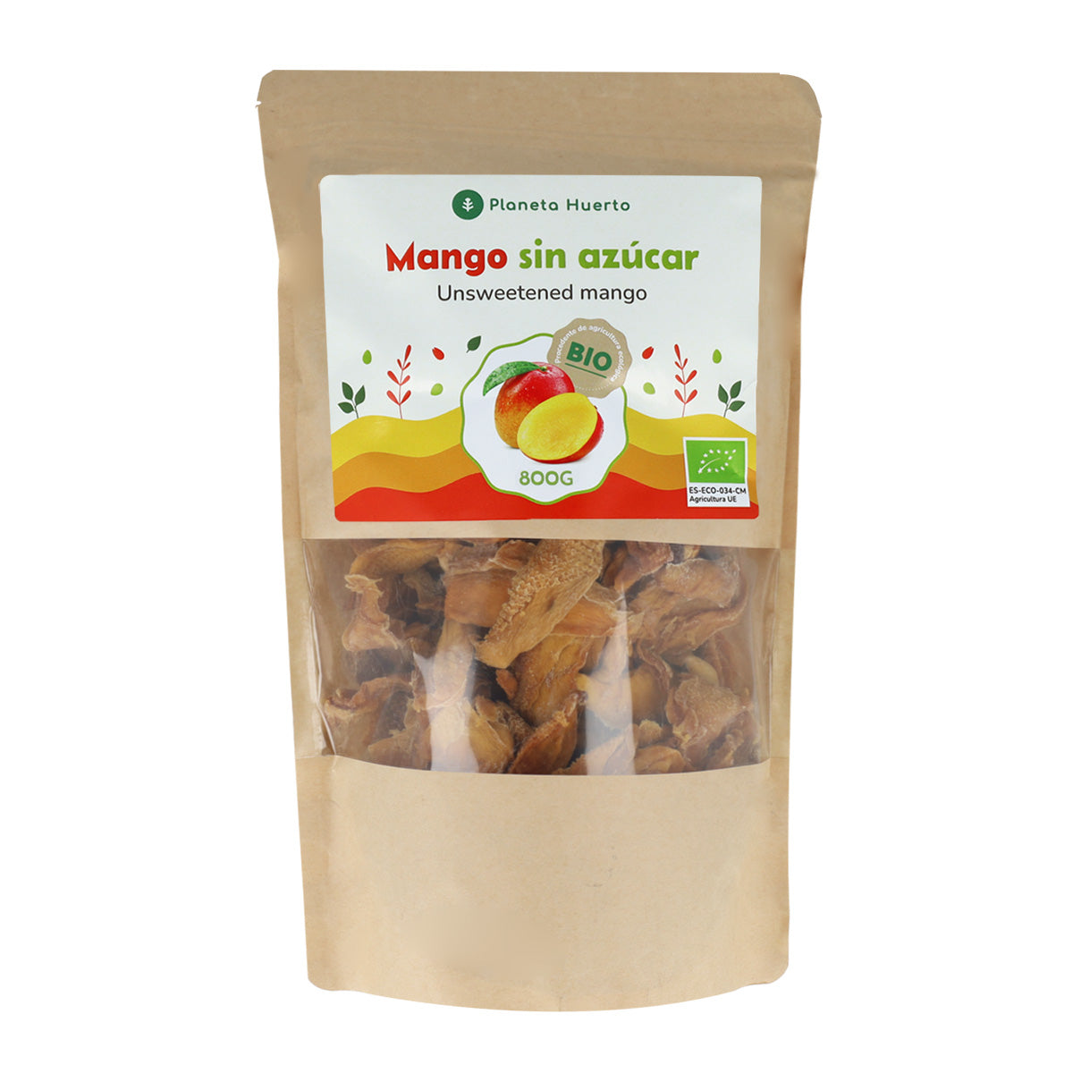 Tiras de mango sin azúcar ECO Planeta Huerto 800 g