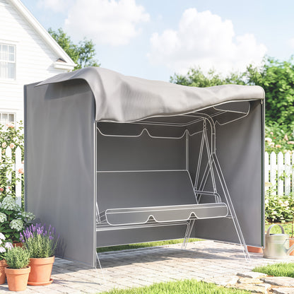 Funda Para Columpio Outsunny Tela Oxford Gris 177x114x152 Cm_1