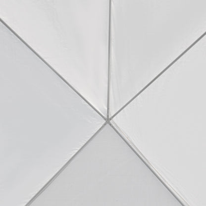 Carpa De Jardín Outsunny Metal, Pe Blanco 583x293x250 Cm_3