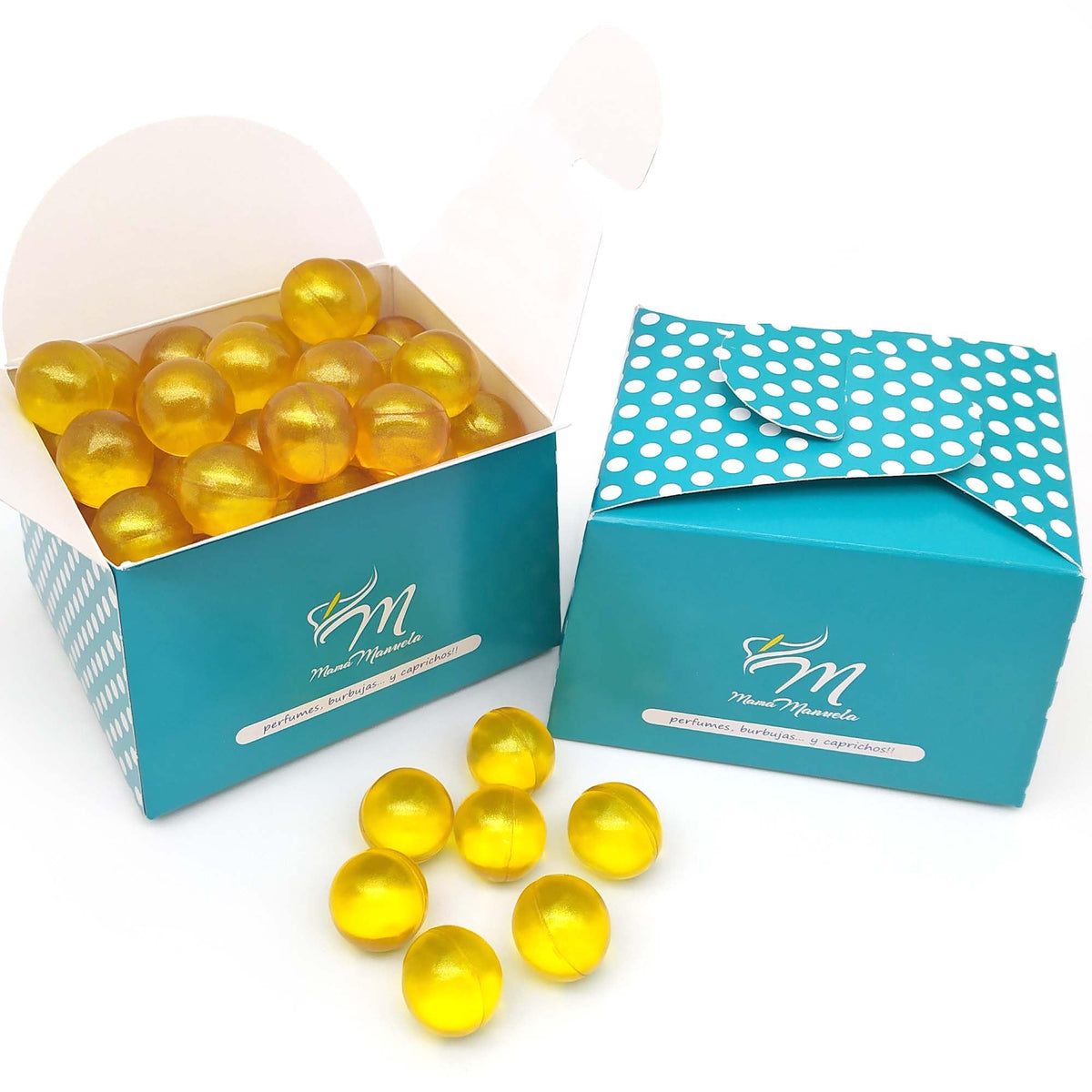 Pack Regalo 12 Perlas Baño En Forma De Bola - Con Aceite De Soja - Hidrata, Suaviza Y Perfuma La Piel - Aroma Madreselva_3