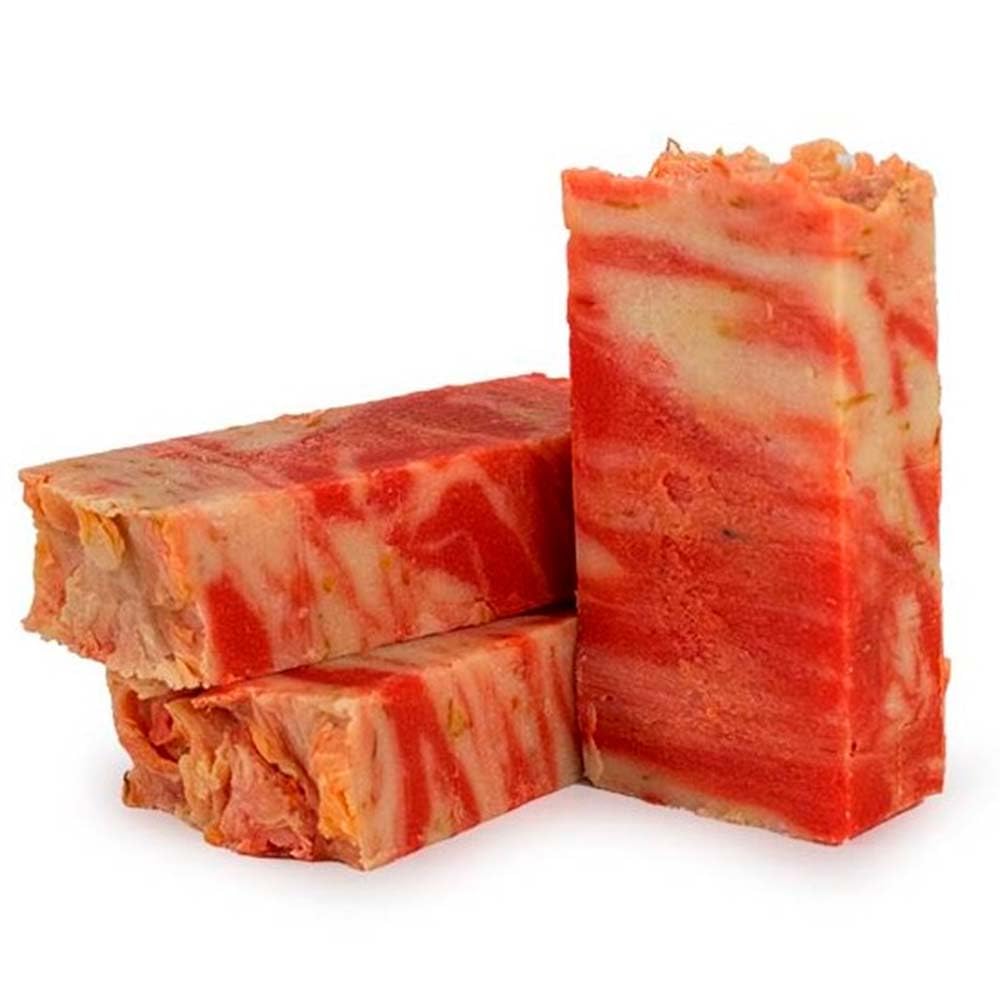 Pack 5 Jabón Natural De Caléndula - Calma La Piel Seca, Con Dermatitis E Irritaciones - Cicatriza Y Alivia Quemaduras_0