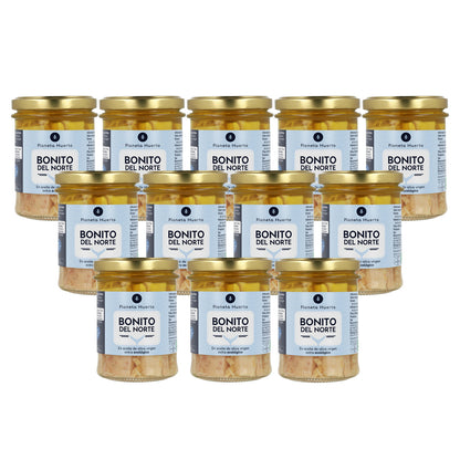 Pack 12x Bonito del Norte en aceite de oliva ECO Planeta Huerto 200 g
