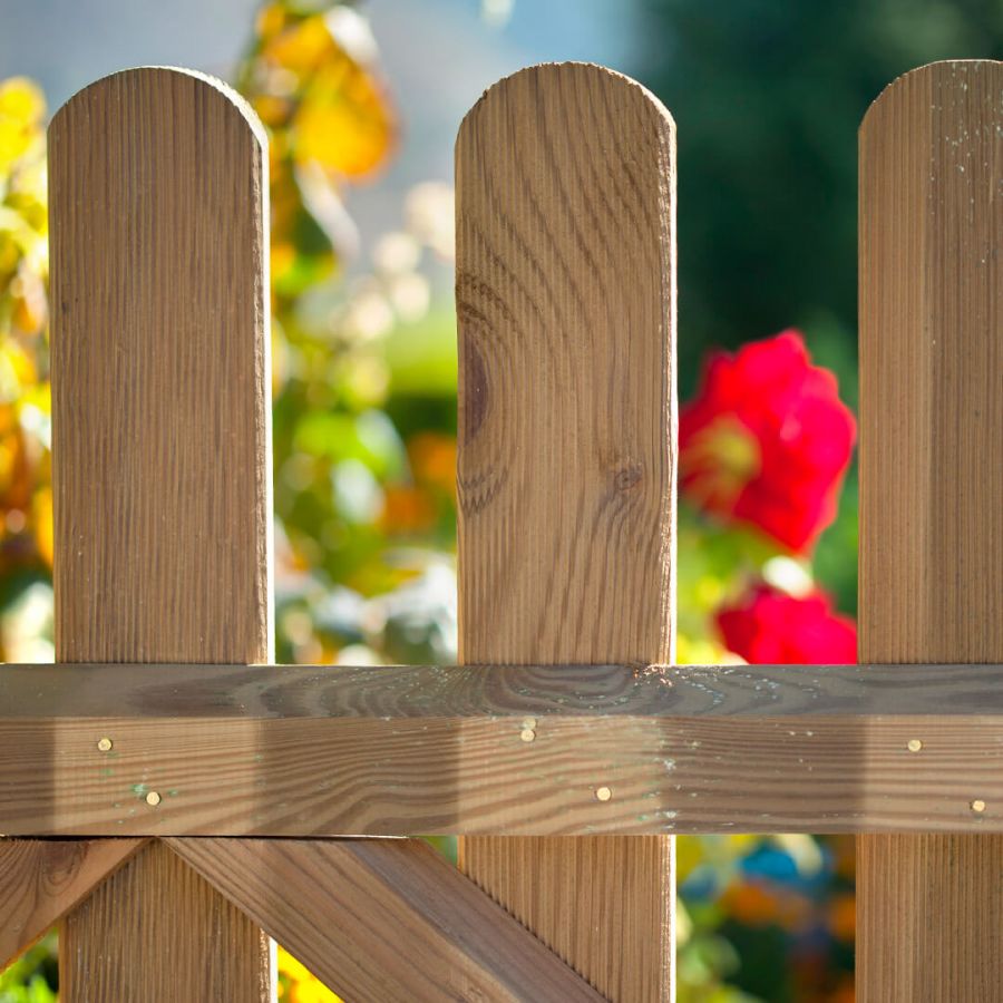Puerta Valla Clásica Madera 1x1 M Nortene_1