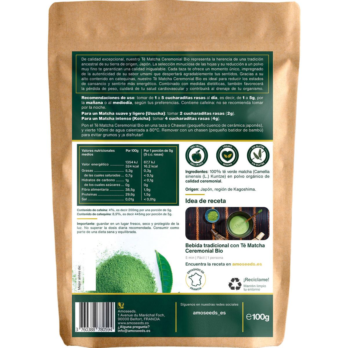 Té Matcha Ceremonial Japonés Bio 100g_4