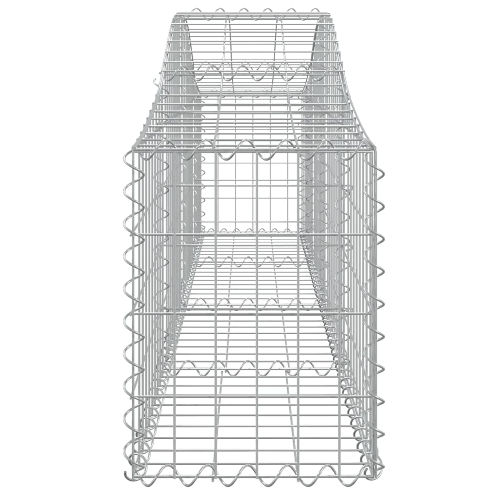 Cestas De Gaviones 15 Uds Forma De Arco Hierro 200x30x40/60 Cm_4