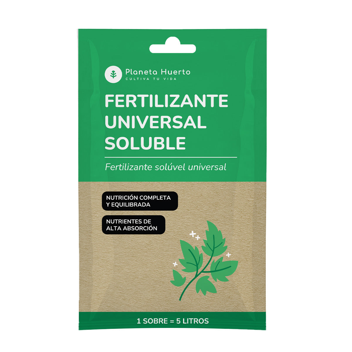 Fertilizante universal Planeta Huerto Sobre para 5 L