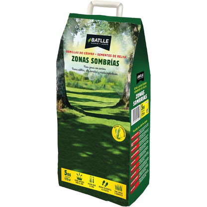 Semillas césped zonas sombrías Batlle 5 kg