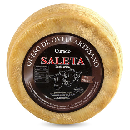 Queso Curado Entero De Oveja (2,8 Kg) | Elaboración Artesana Quesos De La Mancha_0