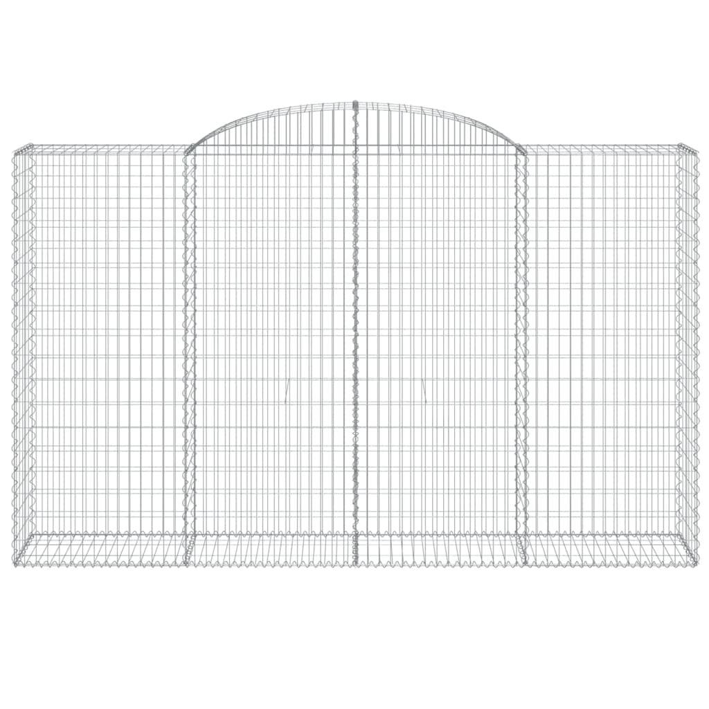 Cestas De Gaviones 6 Uds Forma De Arco Hierro 300x50x180/200 Cm_3
