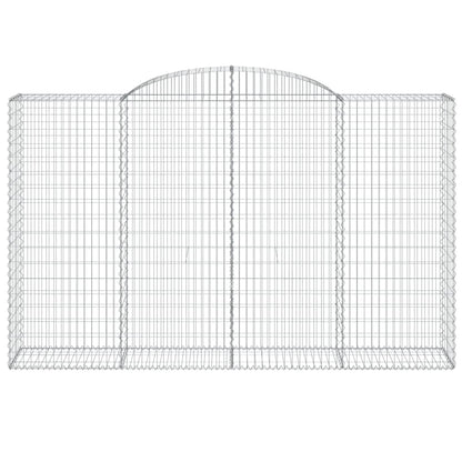 Cestas De Gaviones 7 Uds Forma De Arco Hierro 300x50x180/200 Cm_3