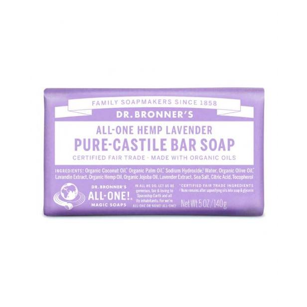 Jabón en pastilla Lavanda Dr. Bronners 140 g