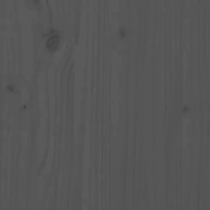 Jardinera De Madera Maciza De Pino Gris 107x107x27 Cm_5