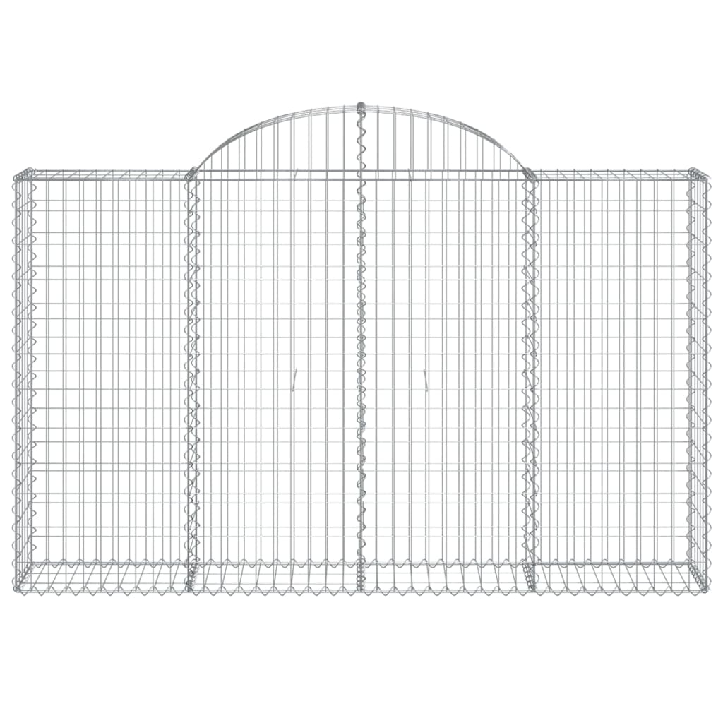 Cestas Gaviones 10 Uds Forma De Arco Hierro 200x30x120/140 Cm_3