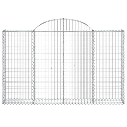 Cestas Gaviones 18 Uds Forma De Arco Hierro 200x30x120/140 Cm_3