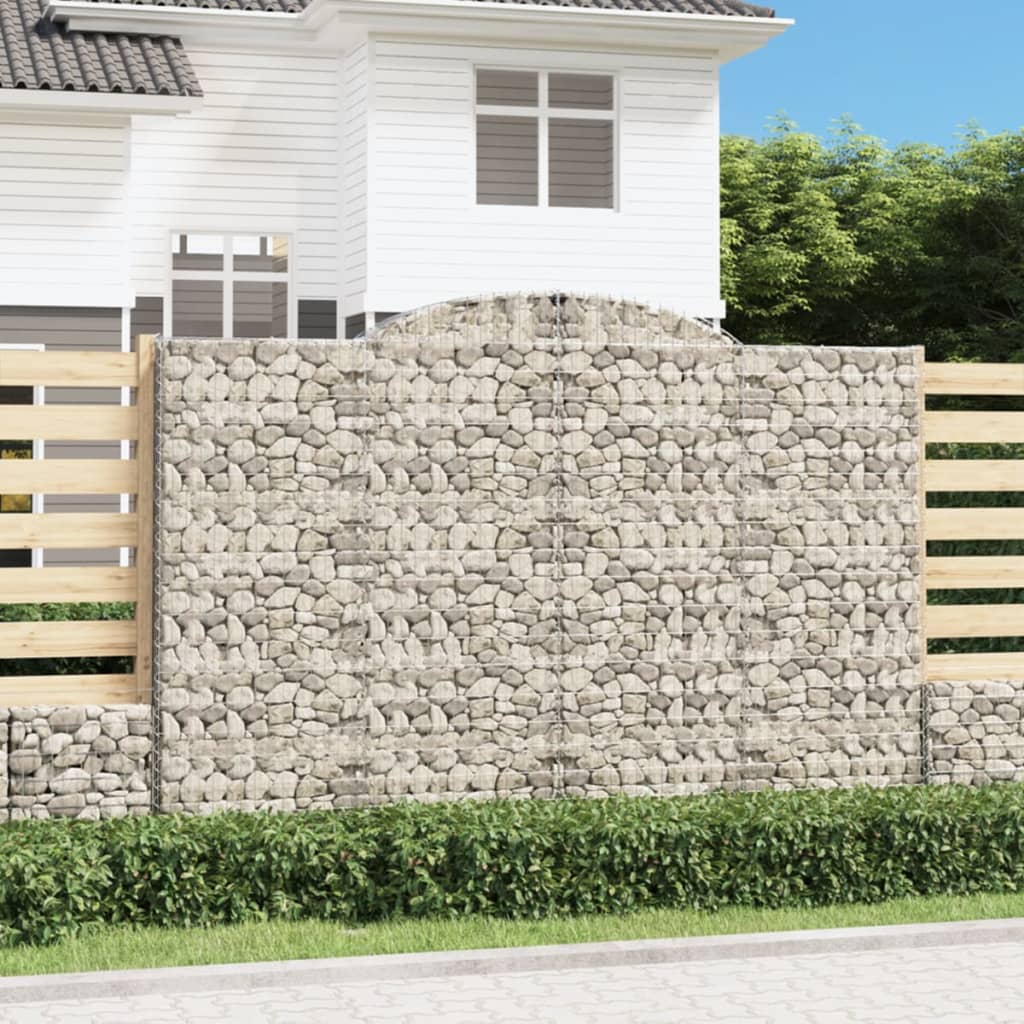 Cestas De Gaviones 8 Uds Forma De Arco Hierro 300x50x200/220 Cm_1