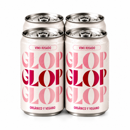 Pack 4 Latas Vino Rosado Eco Vegano Lata 250ml_0
