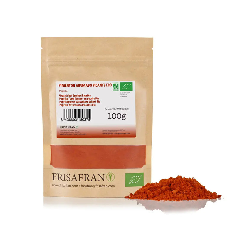 Pimentón En Polvo Ecológico | Sabor Ahumado Picante 40 G_0