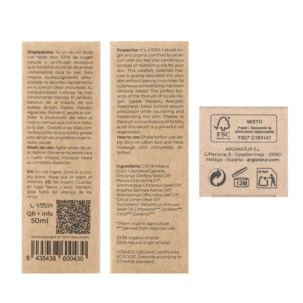Serum 12 facial Graso Arganour 50ml