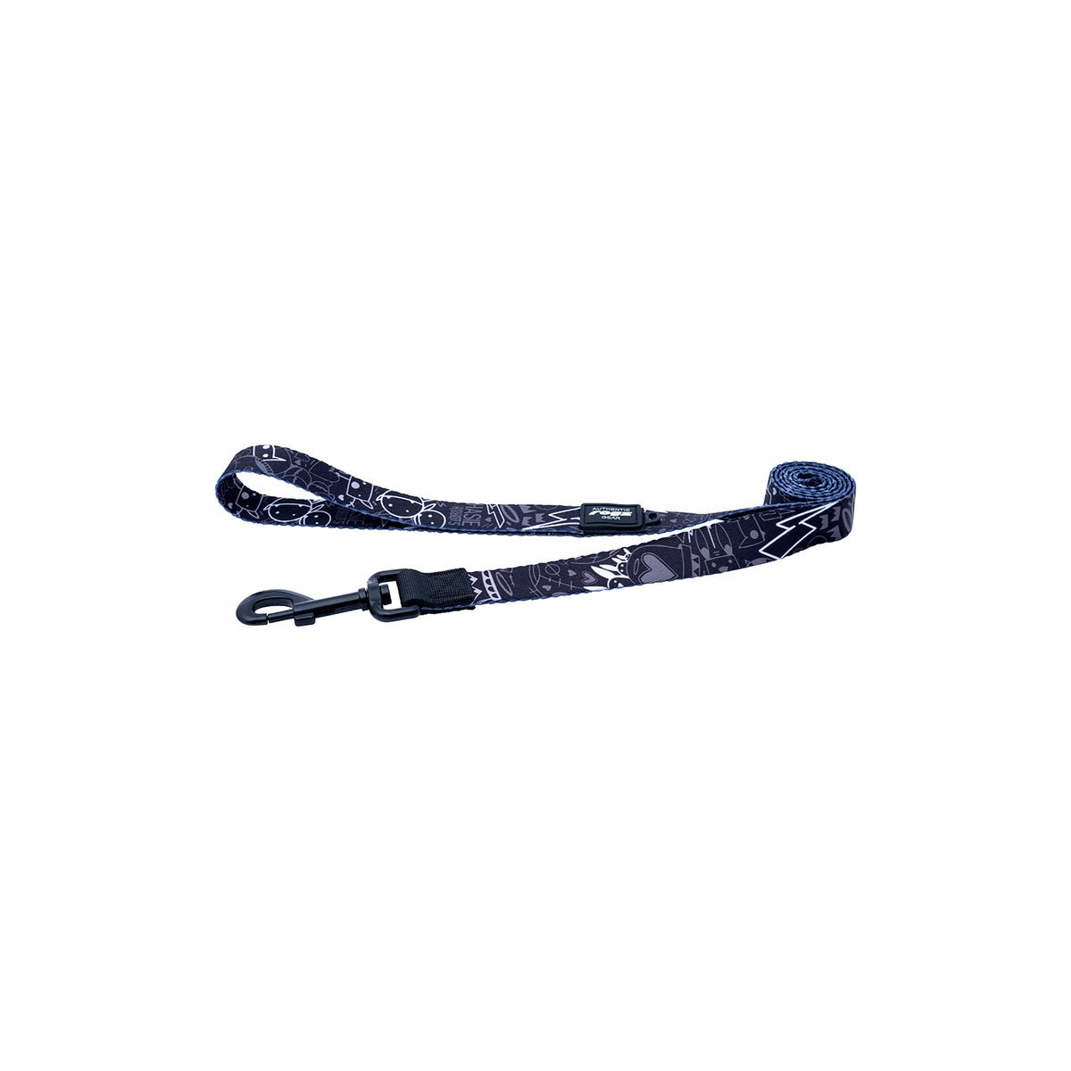 Correa Para Perro, Modelo Fusion De Rogz, Estampado Graffiti Negro. Talla S (8-14kg)_3
