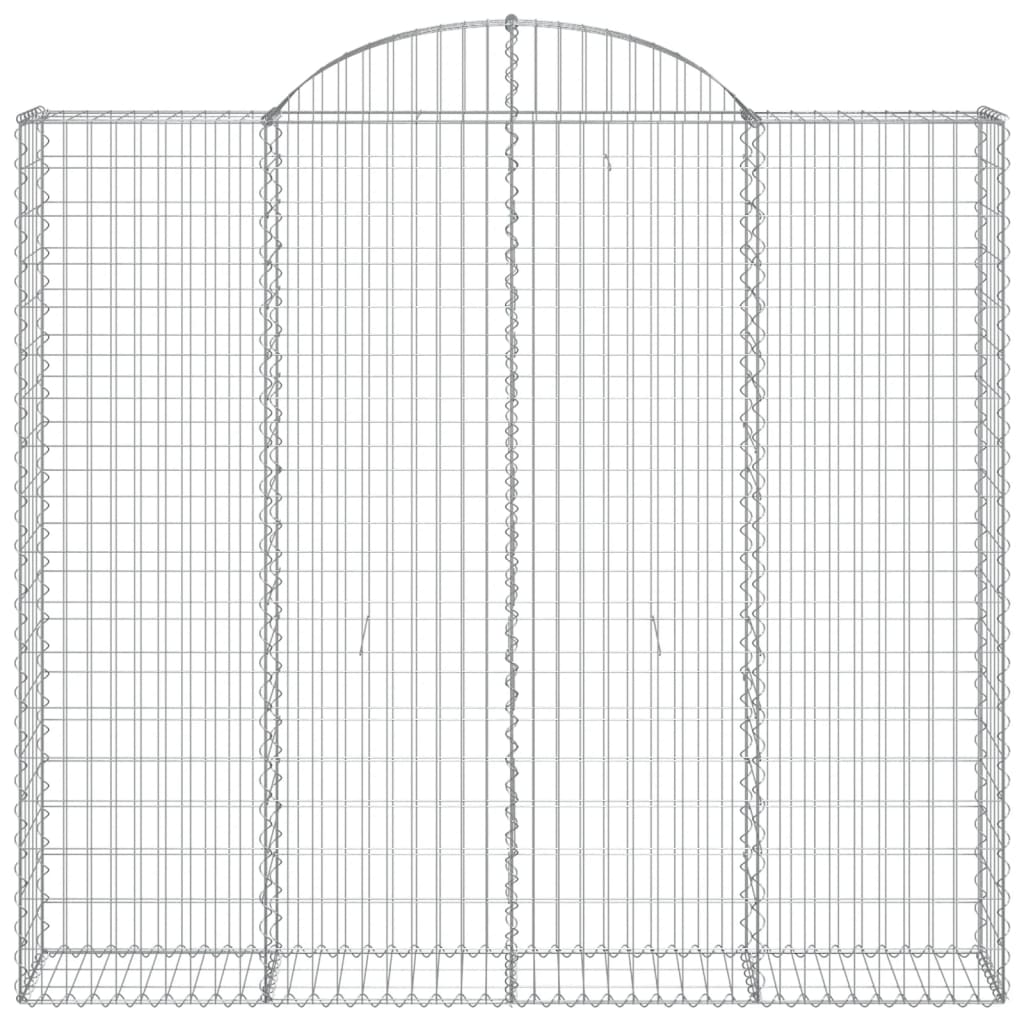 Cestas De Gaviones 3 Uds Forma De Arco Hierro 200x50x180/200 Cm_3