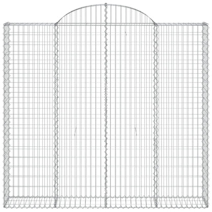 Cestas Gaviones 10 Uds Forma De Arco Hierro 200x50x180/200 Cm_3