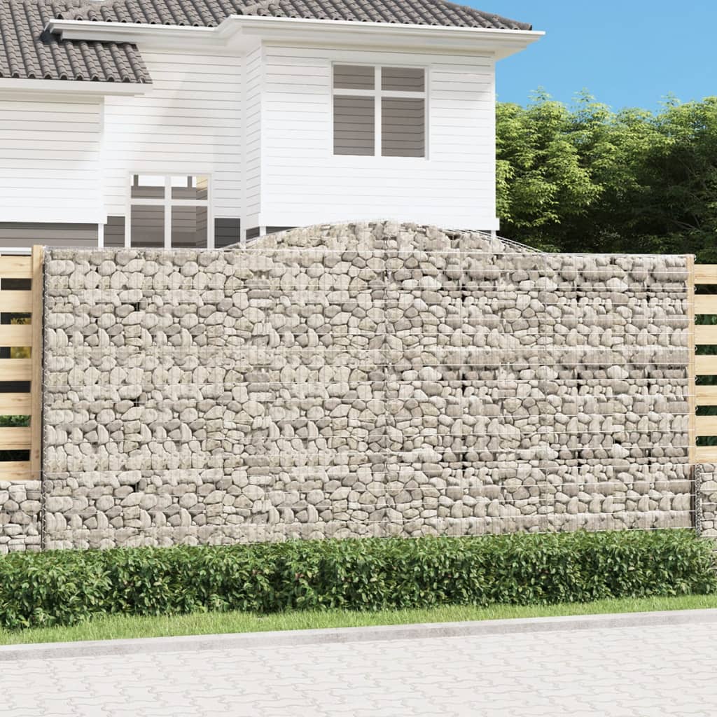 Cestas De Gaviones 3 Uds Forma De Arco Hierro 400x50x200/220 Cm_1