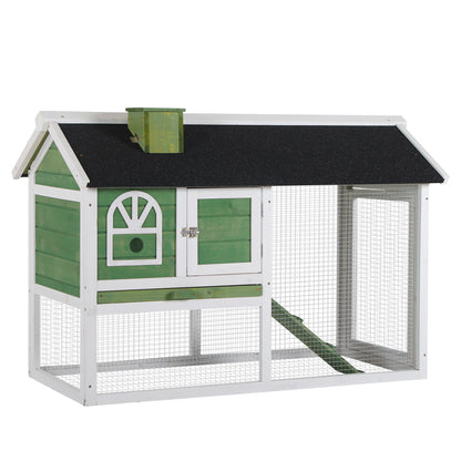 Conejera Pawhut Madera De Abeto Verde 120x60x79 Cm_0