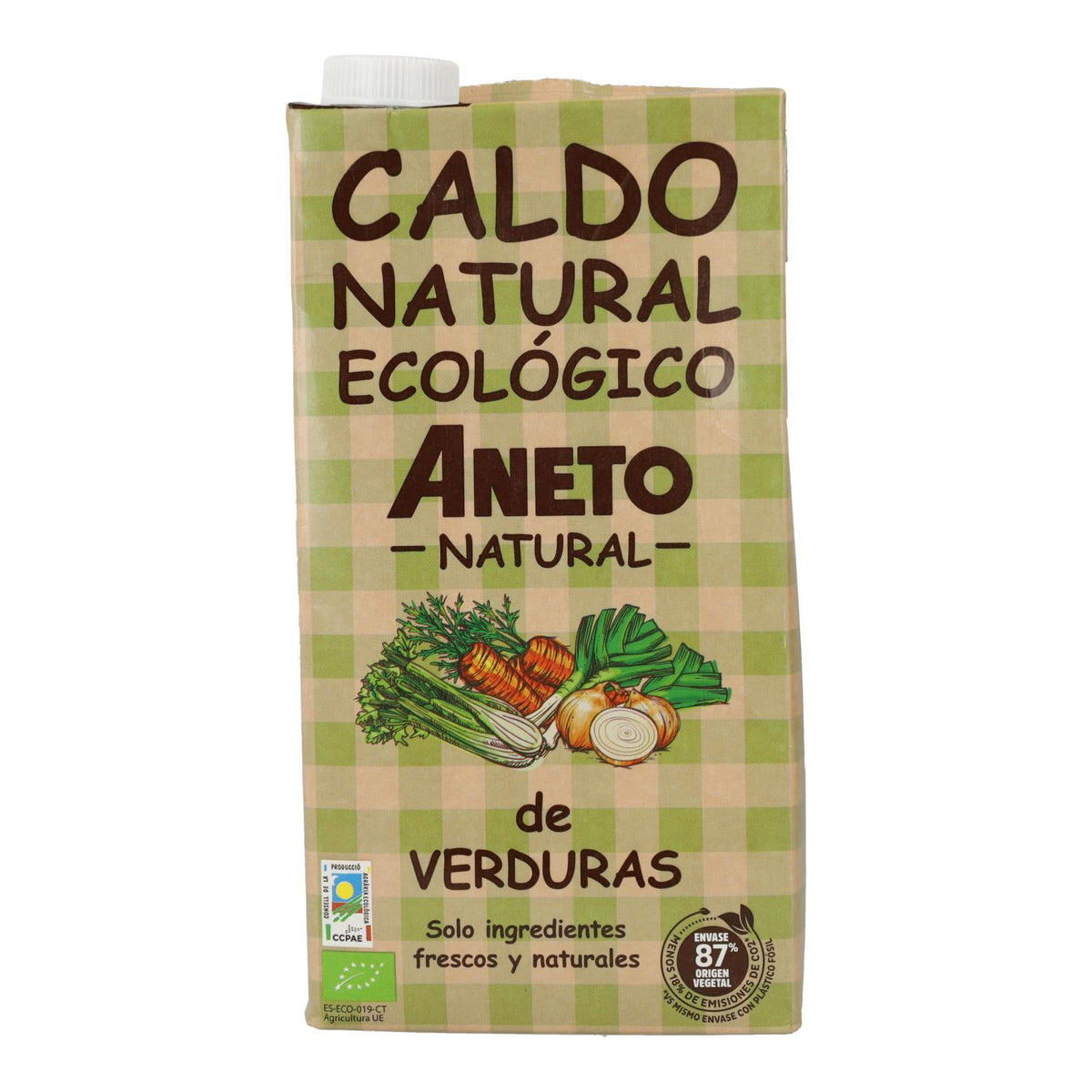 Caldo natural de verduras ECO Aneto 1L