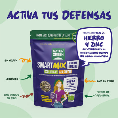 Mezcla de Semillas SmartMix Sistema Inmune Bio NaturGreen 175 g