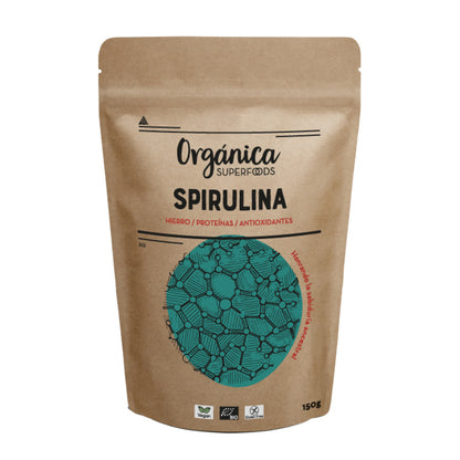 Spirulina Bio En Polvo 150g - Orgánica Superfoods_0