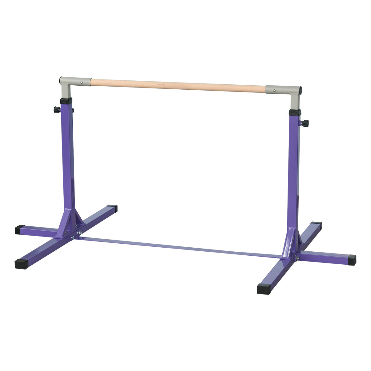 Barra De Gimnasia Homcom Acero Púrpura 194x121x150 Cm_0