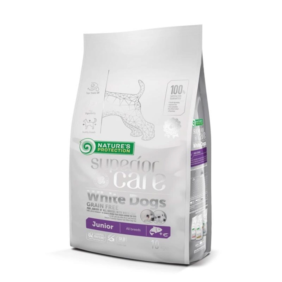 Nature's Protection White Dog Pienso grain free Salmón cachorros 1,5 Kg
