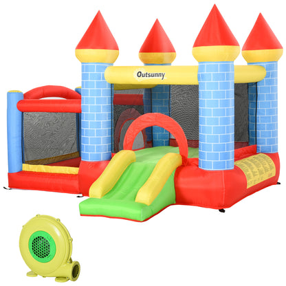 Castillo Inflable Infantil Outsunny Multicolor 280x260x210 Cm_0
