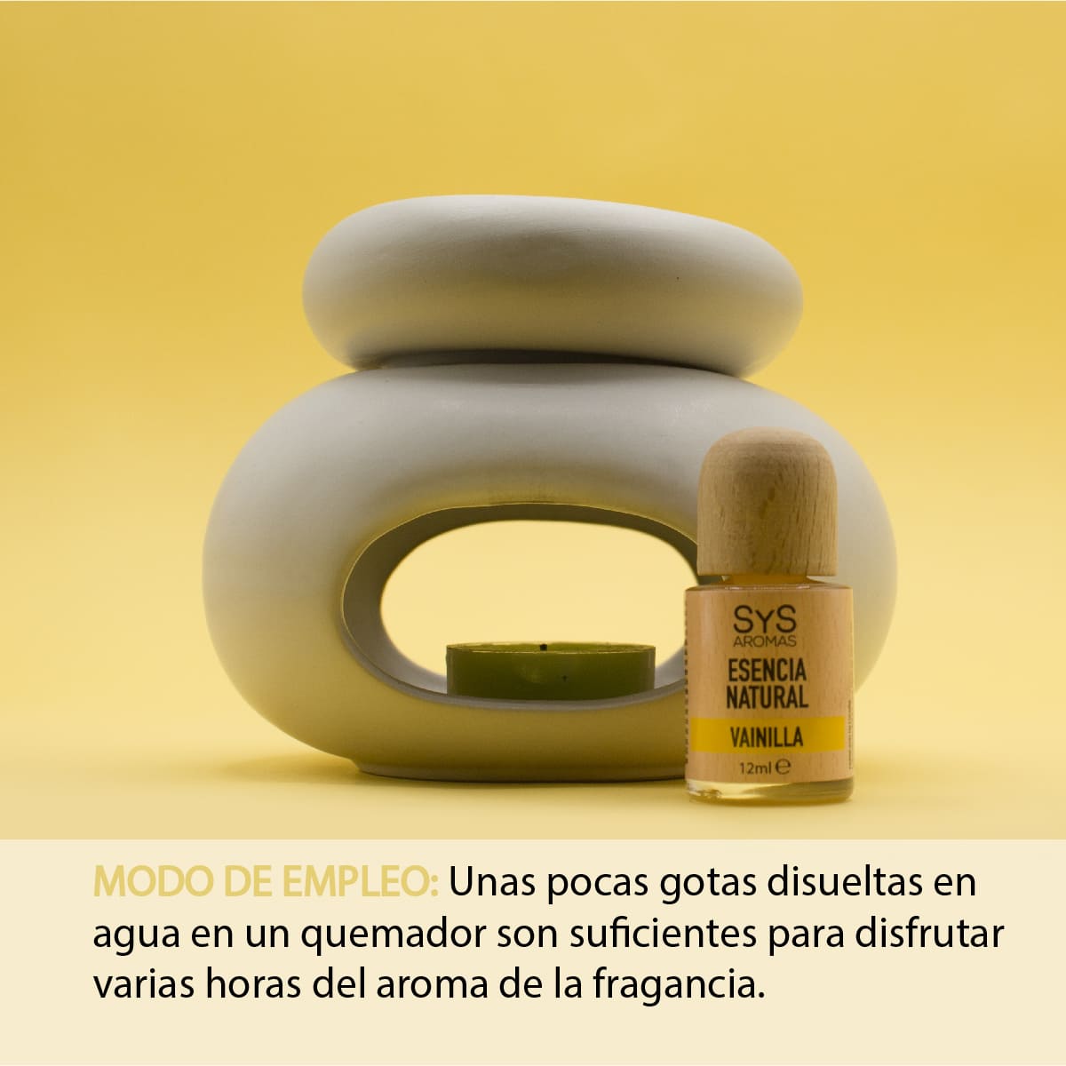 Esencia Natural Vainilla SYS Aromas 12 ml | Aroma Dulce y Caramelizado | Para Quemadores y Humidificadores_1