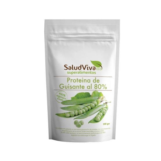 Proteína de guisante al 80% en polvo ECO 250 g, Salud Viva