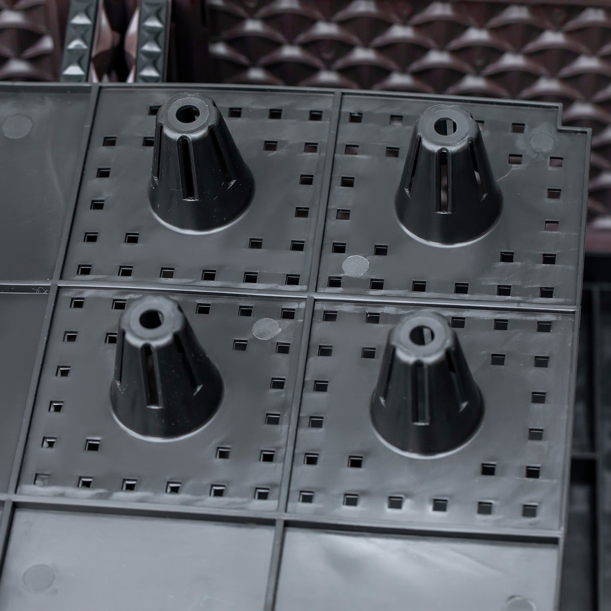 Jardineras De Exterior Outsunny Pp Marrón 50x50x46.5 Cm_4