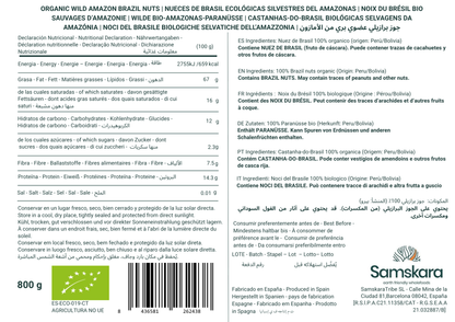Nueces De Brasil Silvestres Del Amazonas - Envasadas Al Vacío - 800 G | Fruto Seco Premium_1