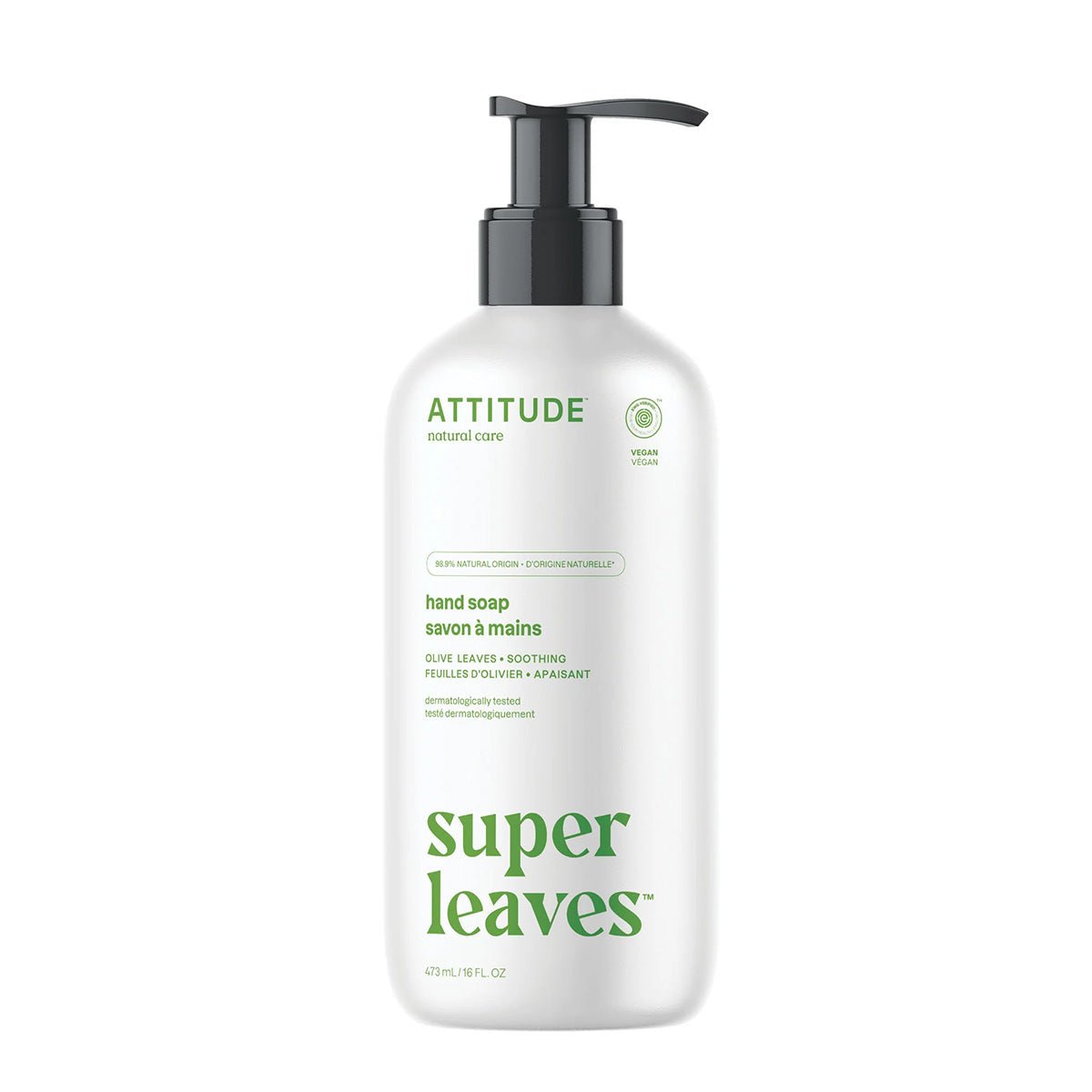 Super leaves Jabón de manos Olive Leaves Attitude 473 ml