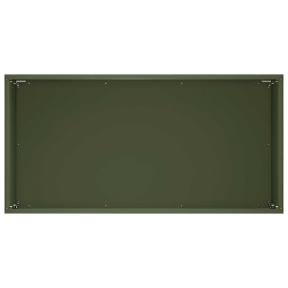 Macetero De Jardín Verde Oliva 60 X 30 X 40 Cm_3