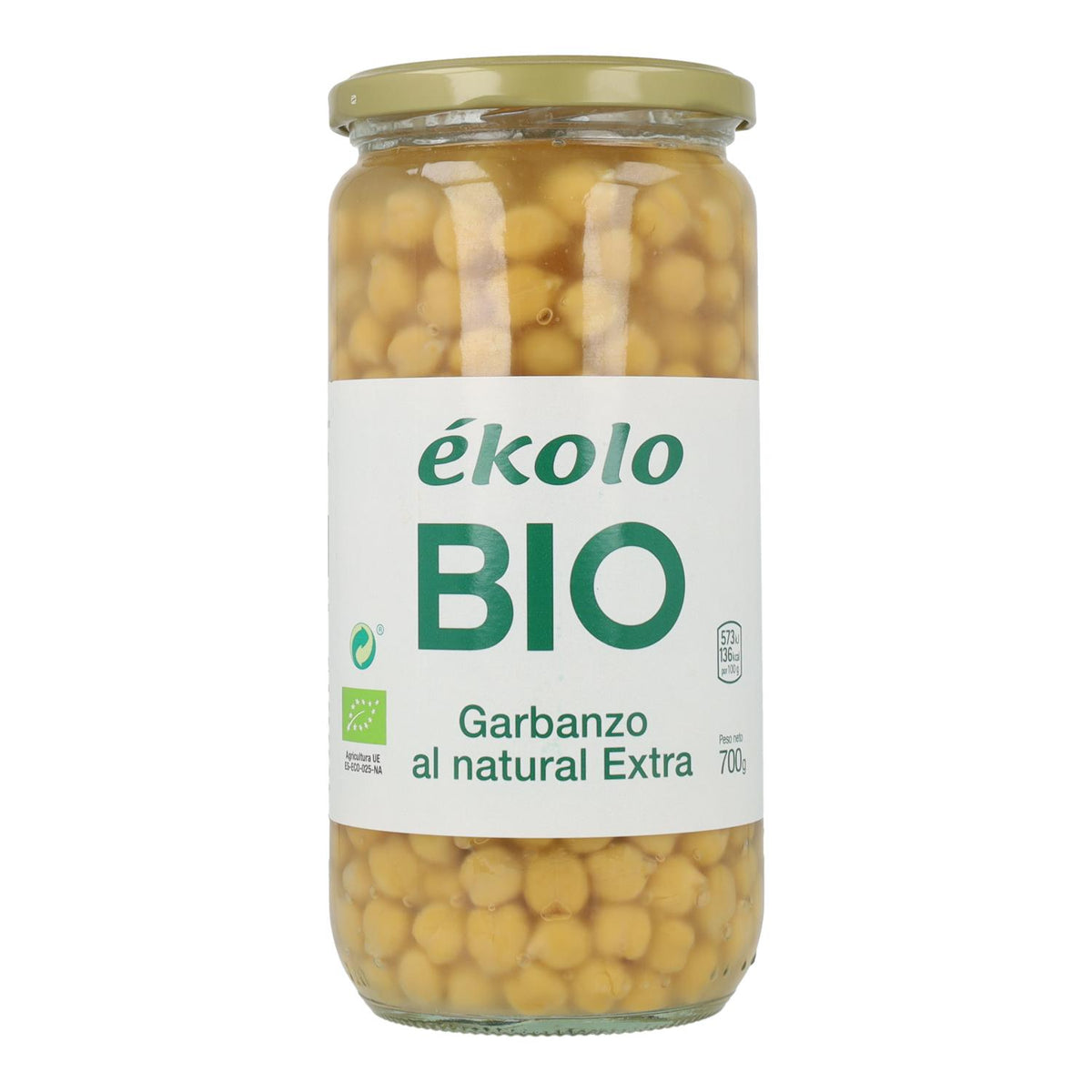 Garbanzos al Natural extra BIO Ékolo 700 g