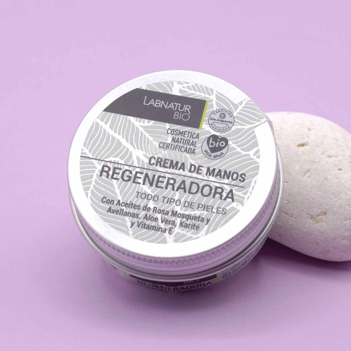 Crema de Manos Regeneradora Labnatur Bio 50 ml | Aloe Vera, Rosa Mosqueta y Karité | Repara y Nutre | Vegano_2