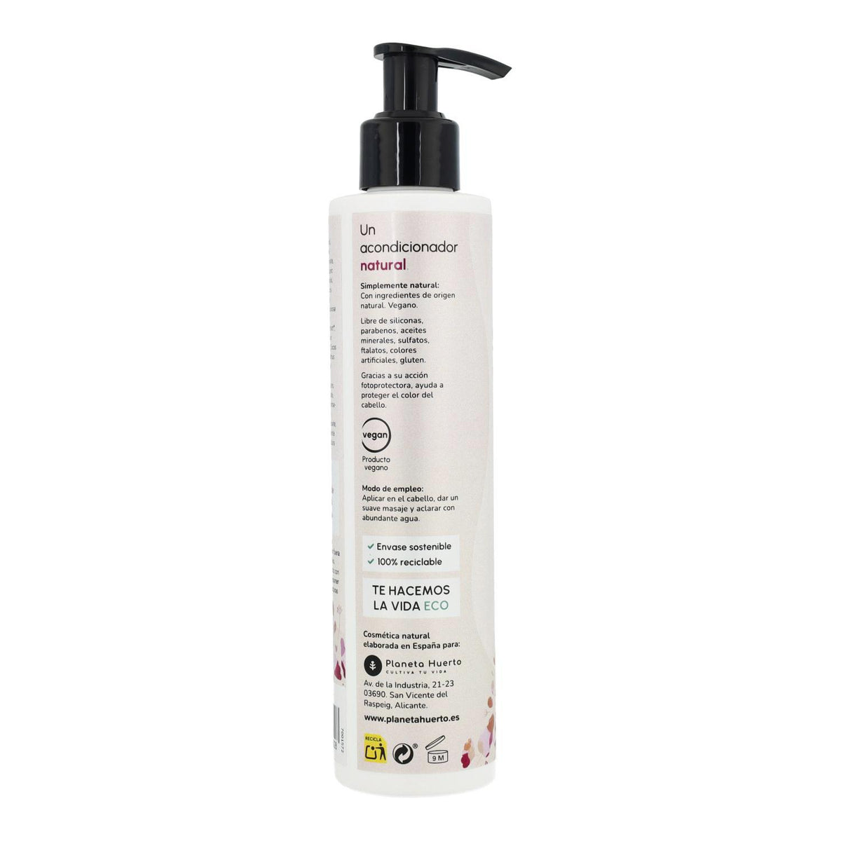 Acondicionador recuperador de brillo Flor de Hibisco y Coco Planeta Huerto 200 ml