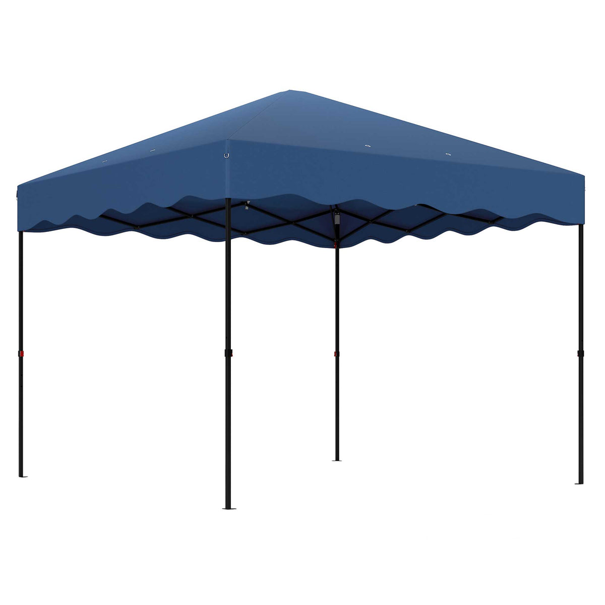Carpa Plegable Outsunny Metal, Tela Oxford Azul 297x297x287 Cm_0