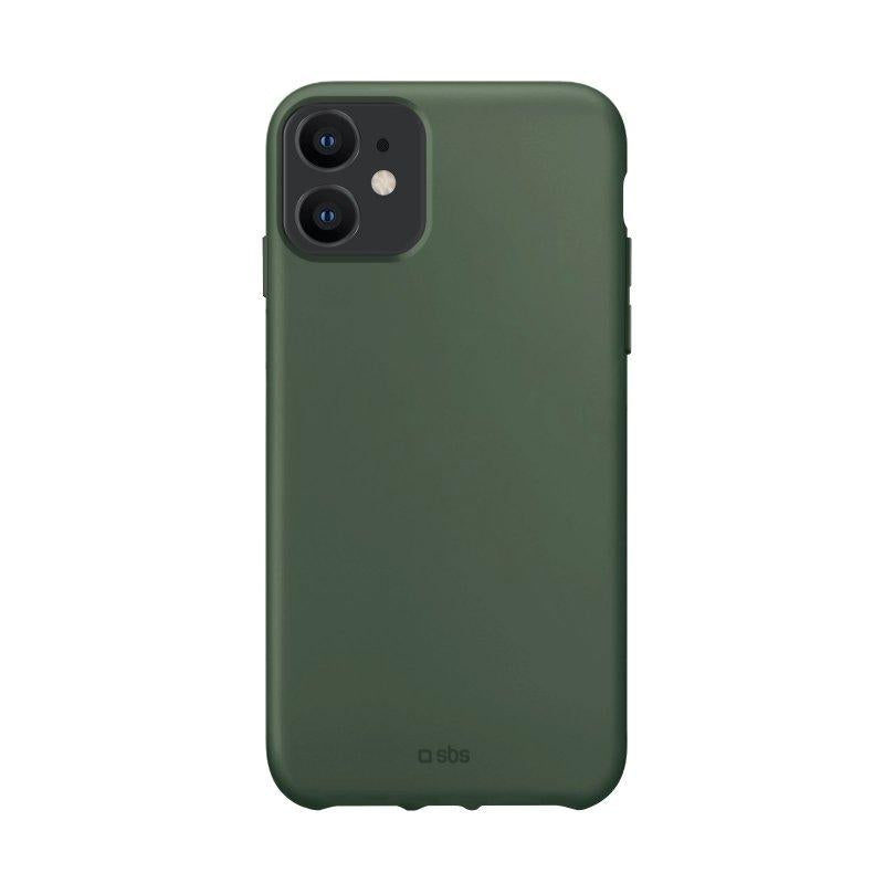 Funda de plástico reciclado para iPhone 12 Mini verde SBS