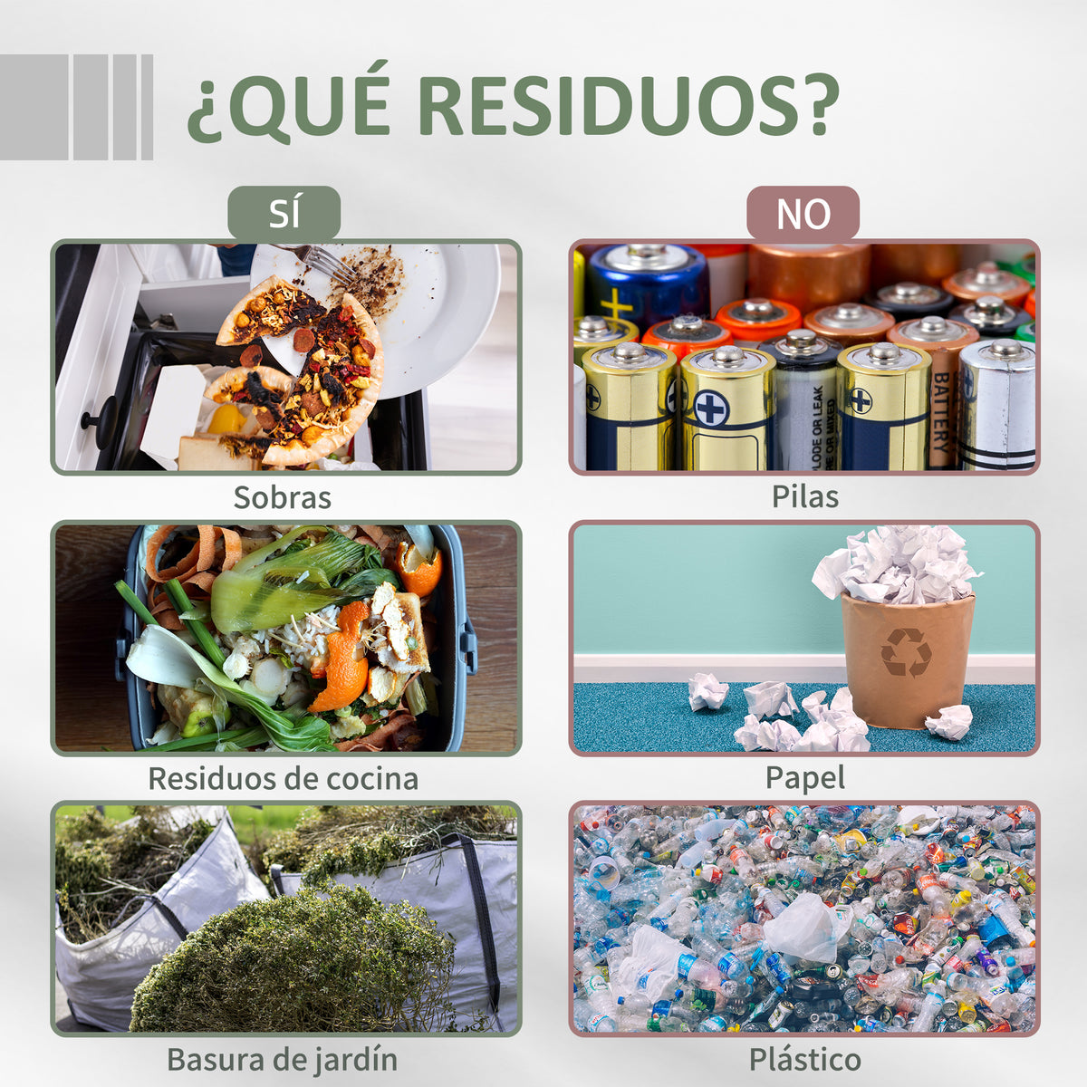Compostador Outsunny Acero, Pp Negro 71x65x96 Cm_5