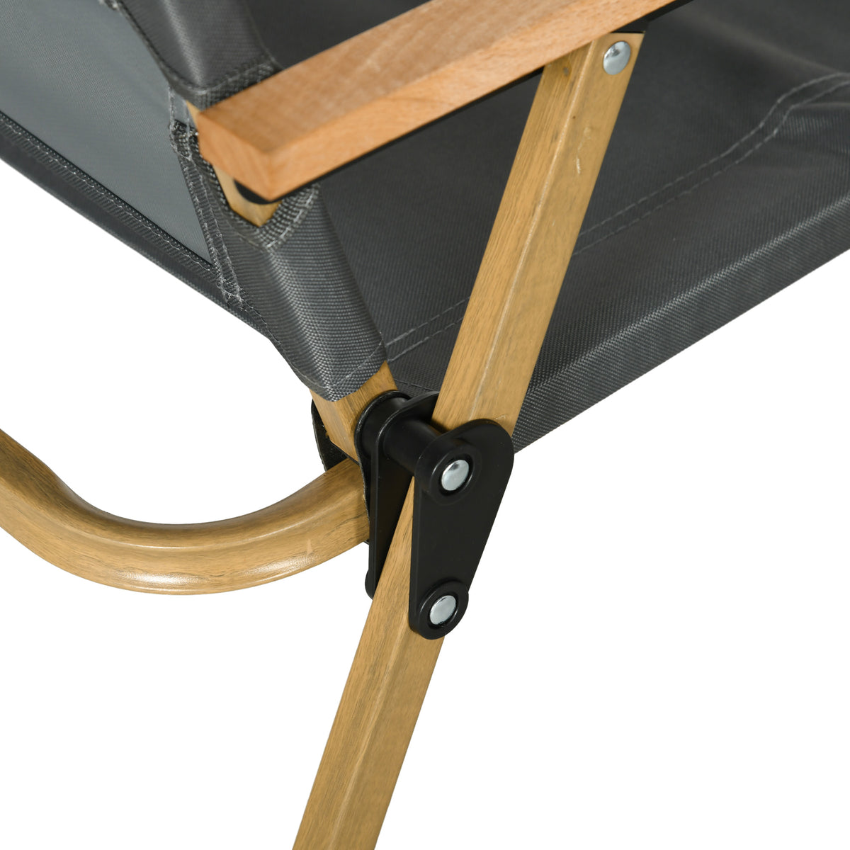Sillas De Camping Outsunny Tela Oxford, Acero Gris Oscuro 54x59x78 Cm_4