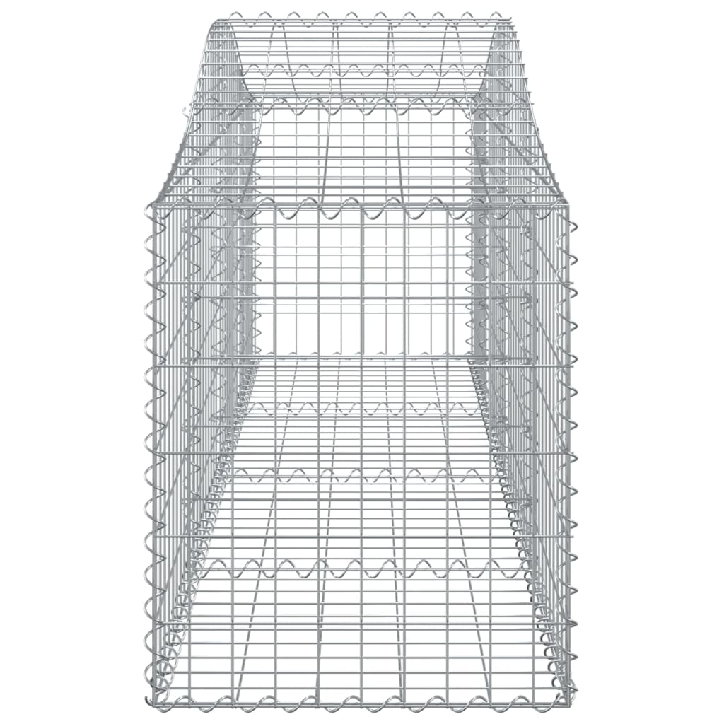 Cestas De Gaviones 6 Uds Forma De Arco Hierro 200x50x60/80 Cm_4