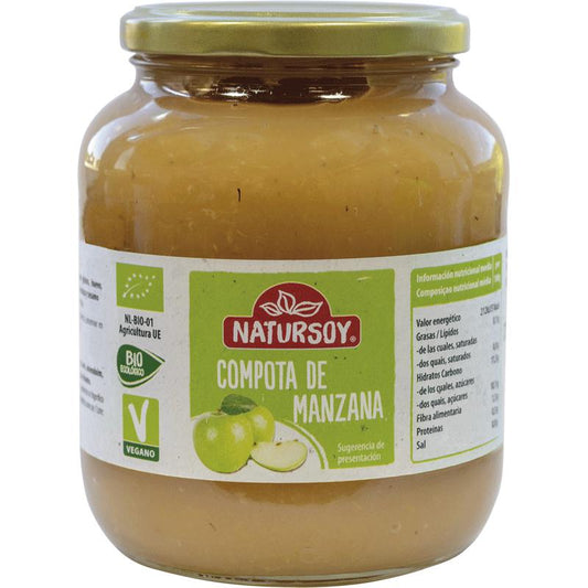 Compota de manzana ECO Natursoy 720 ml