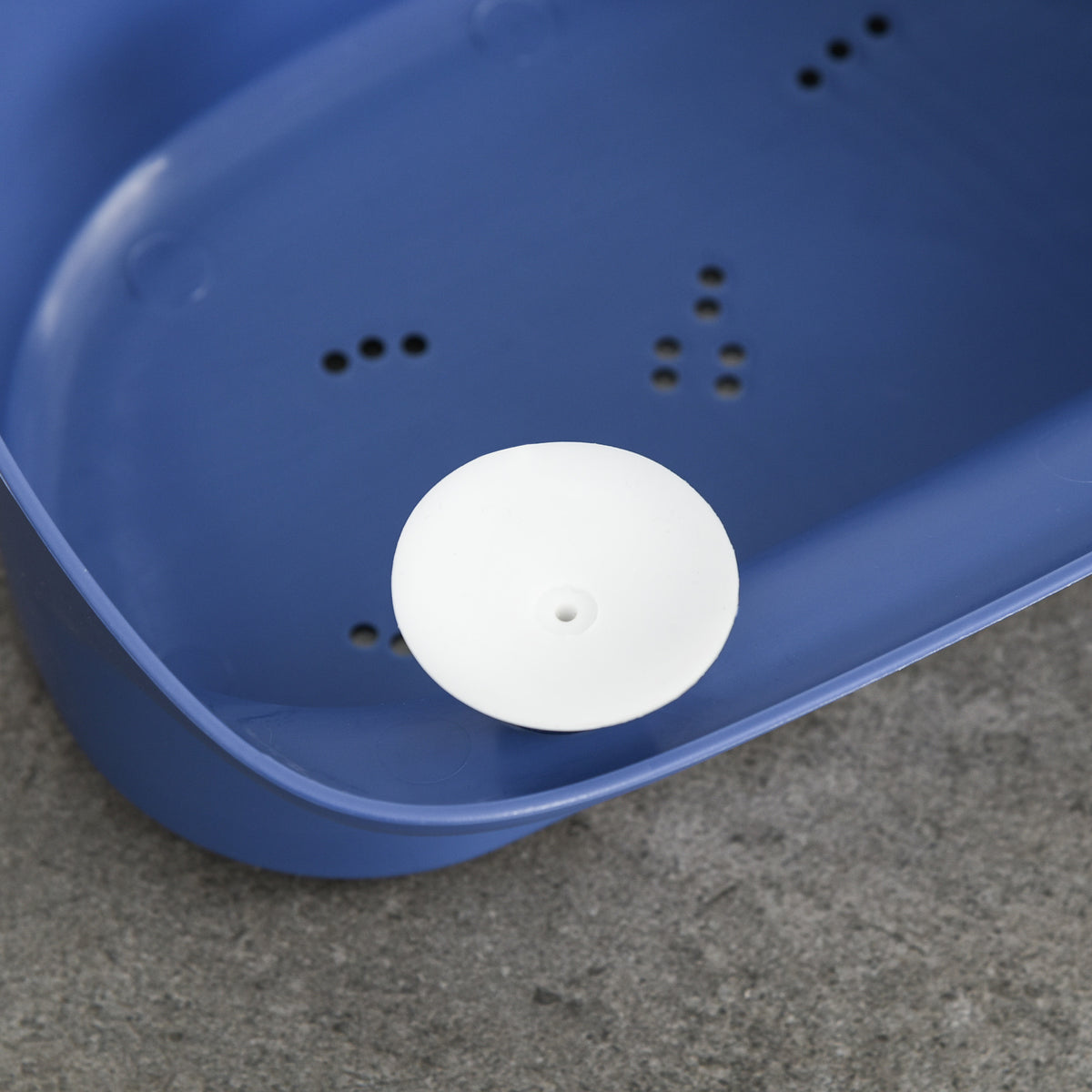 Bañera Para Bebé Homcom Pp, Tpe Amarillo Y Azul 75.3x55.4x43 Cm_3